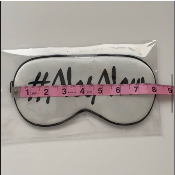 Silk Sleeping Eye Mask Hashtag NotNow White - Picture 6 of 10
